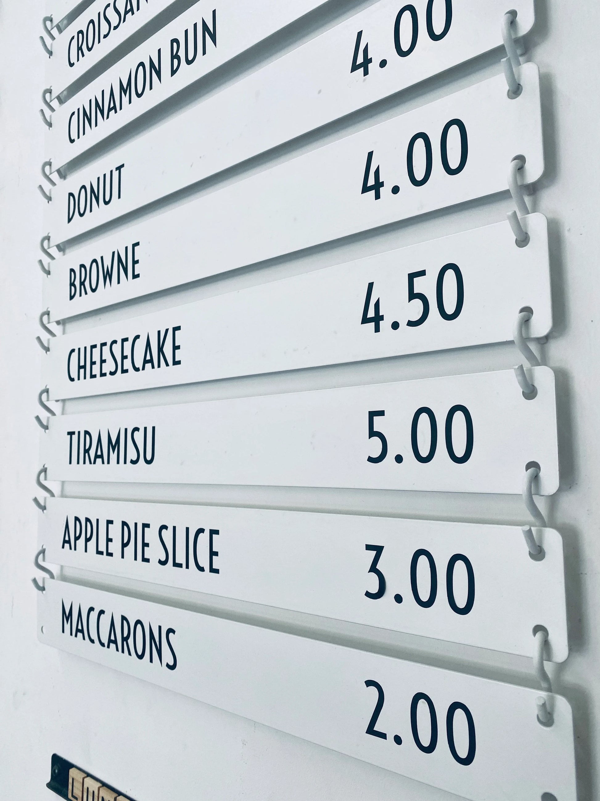 Magnetic Menu Board - Metallionaire