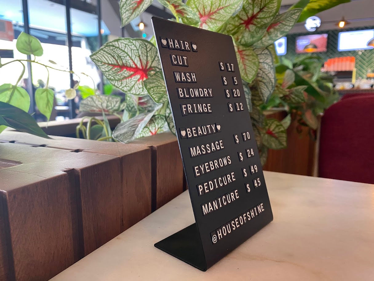 Magnetic Letter Counter Sign – Metallionaire