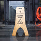 Caution Wet Floor A-Frame Wood Sign - Metallionaire