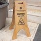 Caution Wet Floor A-Frame Wood Sign - Metallionaire