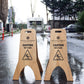 Caution Wet Floor A-Frame Wood Sign - Metallionaire