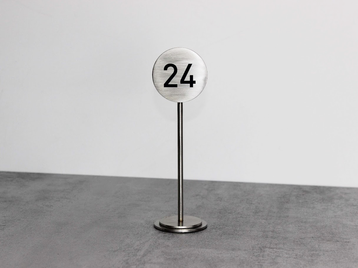 Stainless Steel Table Numbers