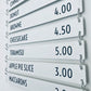 Magnetic Menu Board - Metallionaire