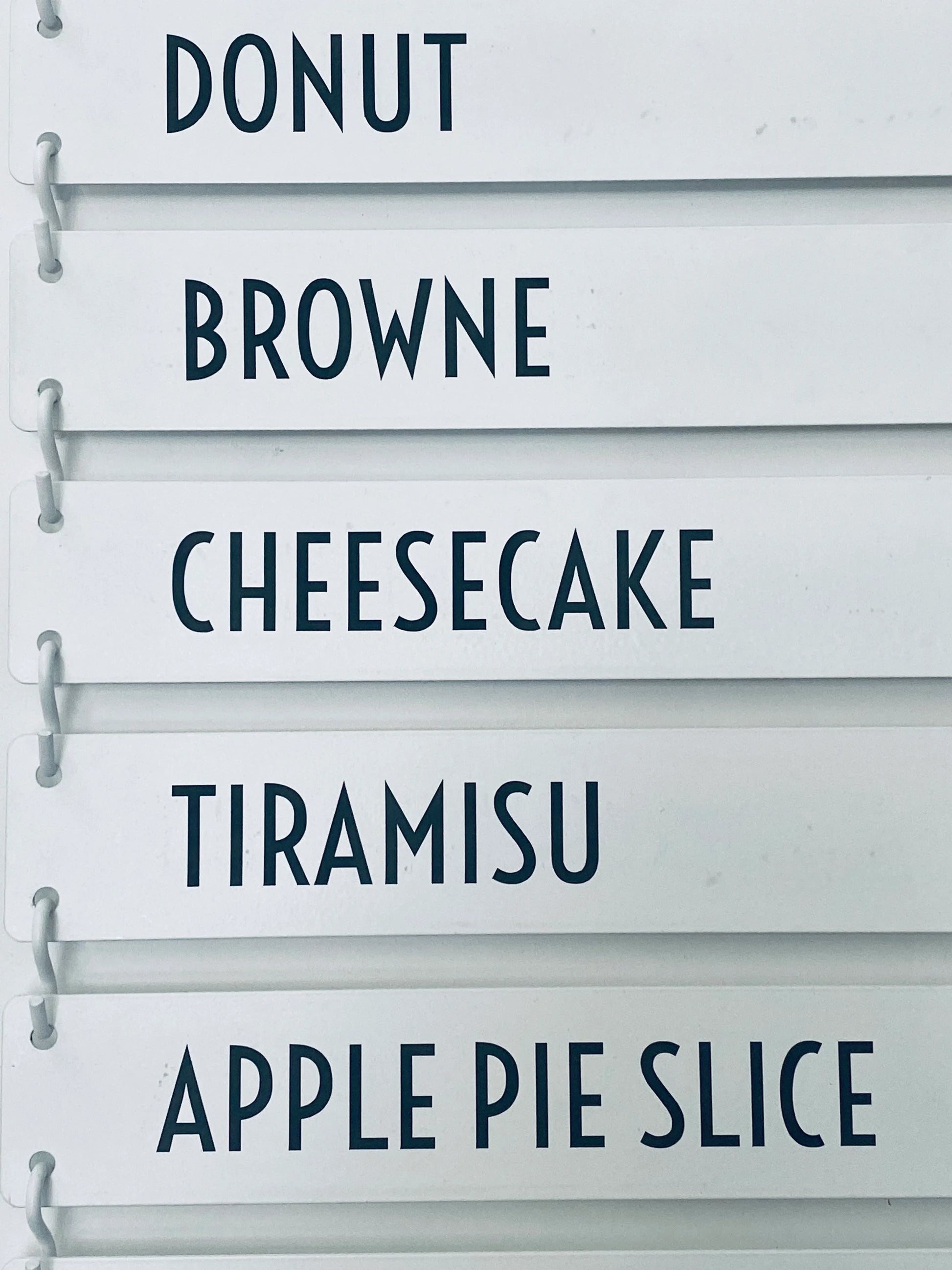 Magnetic Menu Board - Metallionaire