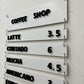 Magnetic Metal Bars Menu Board - Metallionaire