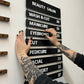 Magnetic Metal Bars Menu Board - Metallionaire