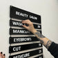 Magnetic Metal Bars Menu Board - Metallionaire