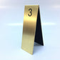 Solid Brass Table Number - Metallionaire