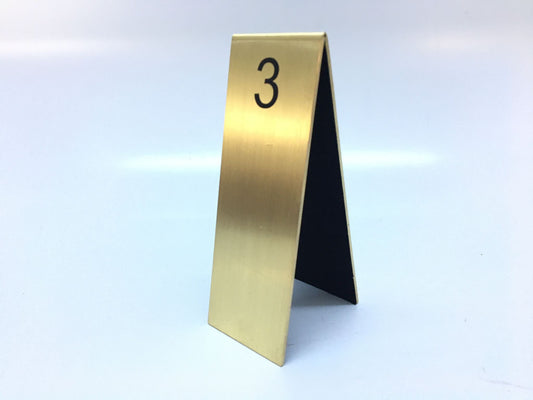 Solid Brass Table Number