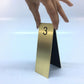 Solid Brass Table Number - Metallionaire