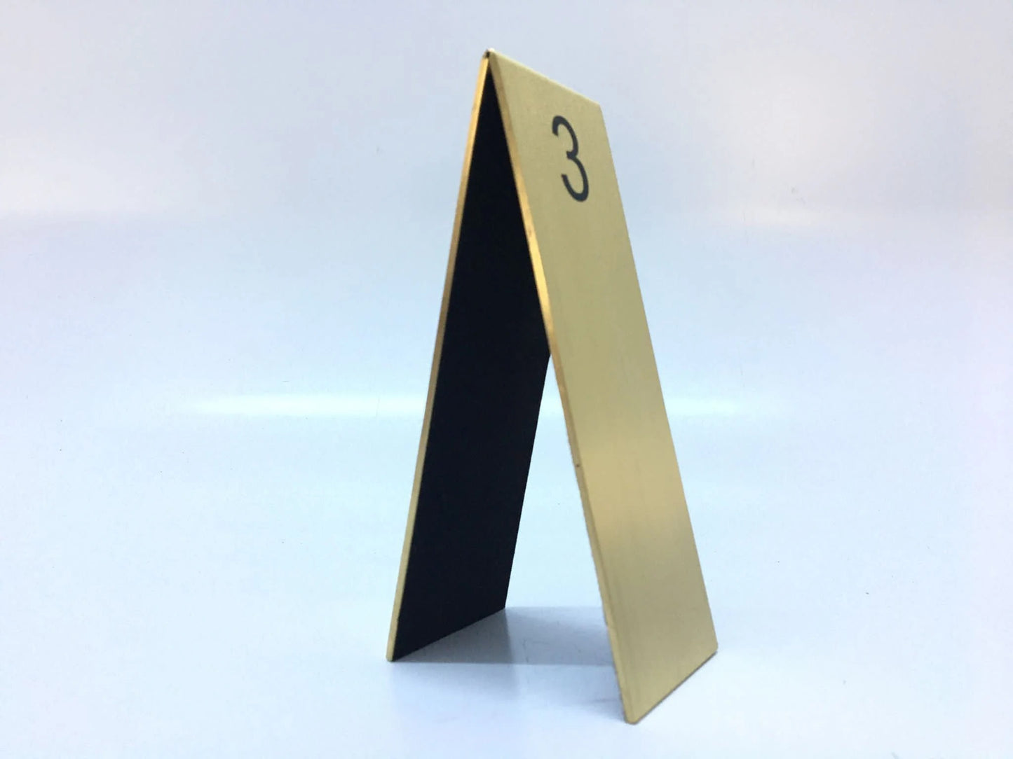 Solid Brass Table Number - Metallionaire