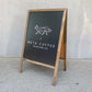 Wood Sandwich Sign - Metallionaire